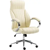 CLP Chaise de bureau Wigan cuir véritable
