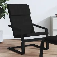 Prolenta Maison Exclusive - Fauteuil relax noir tissu