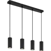 Globo Lighting Lampe à suspendre métal noir mat, 4x GU10