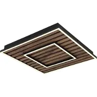 Globo Lighting Plafonnier métal noir mat, LED