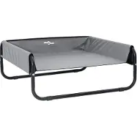 Syfax Lit pour Chien Gris clair 85 x 85 x 33 cm Acier