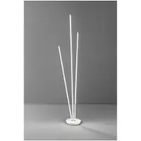 Perenz Lampadaire Design Twins Led De En Métal Blanc