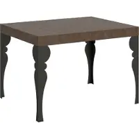 Itamoby Table Extensible 80X120/204 Cm Paxon Noyer Structure Anthracite