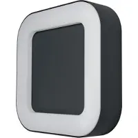 Osram Appareil d'éclairage mural ou de plafond LED extérieur carré, ENDURA Style, de couleur gris foncé, en aluminium, avec protection IP44, idéal pour les terrasses et les balcons