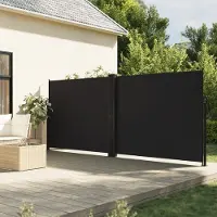 vidaXL Best Möbel Marquise latérale extensible Noir 180x1200 cm - Parasols CL4631121 1parcel