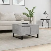Prolenta Maison Exclusive - Table basse gris béton 55x55x36,5 cm Matériau dérivé du bois