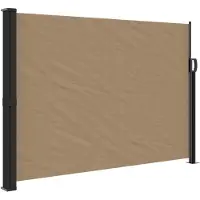 Syfax Auvent latéral rétractable taupe 140x500 cm