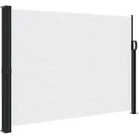 Syfax Auvent latéral rétractable blanc 140x500 cm