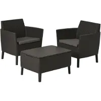 Allibert by KETER Set de balcon Salemo gris graphite