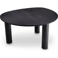 Casa Padrino Luxus Esstisch Schwarz 149 x 128,5 x H. 77 cm - Table de cuisine en bois massif - Meubles de salle à manger - Meubles de cuisine - Meubles de luxe - Ameublement de luxe