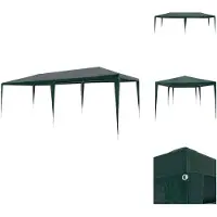vidaXL Tente de réception 3x6 m PE Vert - Pavillons & Tentes de réception