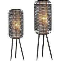 Gilde Stehleuchte, "Industrial", Metall, schwarz, VE 1, H. 93 cm, D. 27 cm 84102 4001250841029