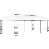 The Living Store Pavillon de jardin 6×3 m Blanc