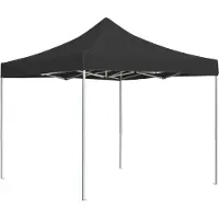 Syfax Tente de réception pliable Aluminium 3 x 3 m Anthracite