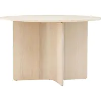 Furnlux Classic FURNLUX Table à manger Tyreso Beige 120cm / Hauptfarbe : Beige / Dimensions : 120 x 120 x 76 cm