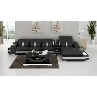 JV Möbel Fonction Lit Canapé D'Angle L Forme Design Coussin Textile