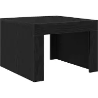 Syfax Table basse Chêne noir 50 x 50 x 35 cm Bois d'ingénierie
