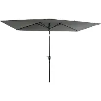 Happy Garden Parasol droit HAPUNA rectangulaire 2x3m gris