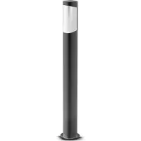 Braytron Lampe de chemin à LED Lampe d'extérieur sur pied Lampe de jardin 7W IP54 pour chemin cour jardin ; Type : Tarus blanc chaud ; Hauteur : 80cm en anthracite