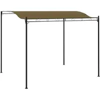Syfax Auvent de parasol 3x2,4 m Taupe 180 g/m²