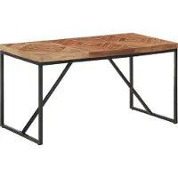 Prolenta Maison Exclusive - Table à manger 140 x 70 x 76 cm en bois massif d'acacia et de manguier