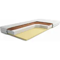 Furnlux Classic FURNLUX Matelas sans ressorts Sally White 80x160cm / Hauptfarbe : Weiß / Abmessungen : 80 x 160 x 12 cm