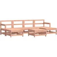 Syfax Salon de jardin 7 pcs bois massif douglas