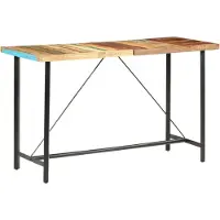 Syfax Table de bar 180x70x107 cm Bois de récupération solide