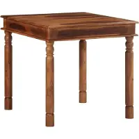 Syfax Table à manger 80x80x77 cm bois d'acacia solide