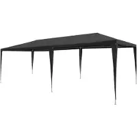 The Living Store Partyzelt 3x6 m PE Anthrazit