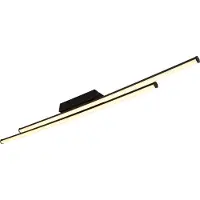 Globo Lighting Plafonnier métal noir mat, LED