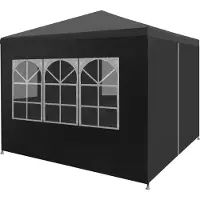 Syfax Tente de réception 3 x 3 m Anthracite