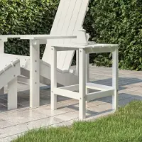 Prolenta Maison Exclusive - Table de jardin Adirondack blanche 38 x 38 x 46 cm en PEHD