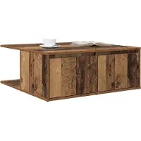 Syfax Table basse Vieux bois 80 x 80 x 31 cm Bois d'ingénierie