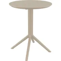 CLP Table pliante Sky round 60, ronde - gris foncé