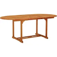 Syfax Table de jardin 200x100x75 cm Bois d'eucalyptus solide