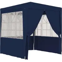 Syfax Tente de réception avec parois latérales 2,5x2,5 m Bleu 90 g/m²