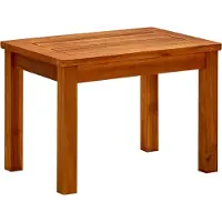 The Living Store Table basse de jardin 50x35x36 cm en bois massif d'acacia