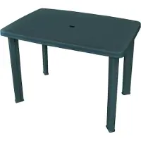Syfax Table de jardin Vert 101 x 68 x 72 cm Plastique