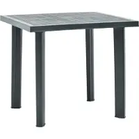 Syfax Table de jardin Vert 80x75x72 cm Plastique