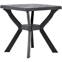 Syfax Table de bistro Anthracite 70x70x72 cm Plastique