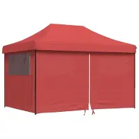 Syfax Tente de réception pliable escamotable avec 4 parois latérales