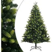 Syfax Sapin de Noël artificiel à charnières avec support 210 cm