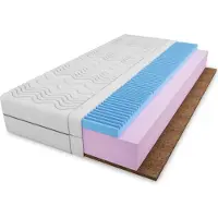 Furnlux Classic FURNLUX Matelas sans ressorts Royal White 90x190cm / Hauptfarbe : Weiß / Abmessungen : 90 x 190 x 15 cm