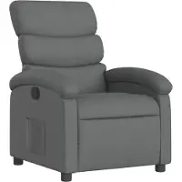 Syfax Fauteuil inclinable gris foncé tissu