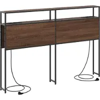 Syfax Tête de lit de rangement Chêne marron Bois d'ingénierie