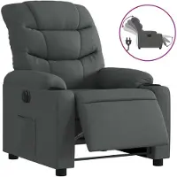 Sonstiges Fauteuil inclinable électrique Gris foncé Tissu