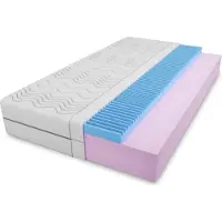 Furnlux Classic FURNLUX Matelas sans ressorts Gemini White 120x200cm / Hauptfarbe : Weiß / Abmessungen : 120 x 200 x 14 cm