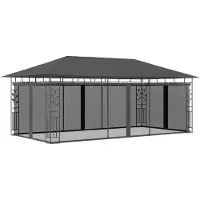 Syfax Belvédère avec moustiquaire 6x3x2,73 m Anthracite