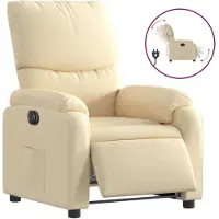 Sonstiges Fauteuil inclinable électrique Crème Tissu